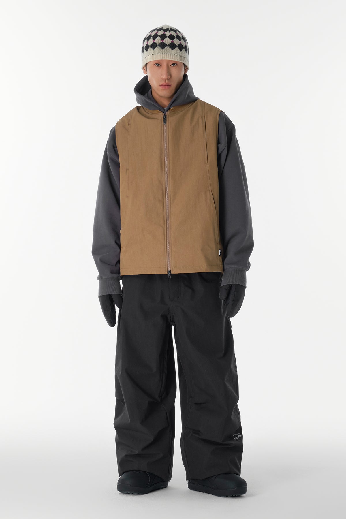 VERT CARPENTER WIDE PANTS (WIDE FIT LV.1) FADE BLACK