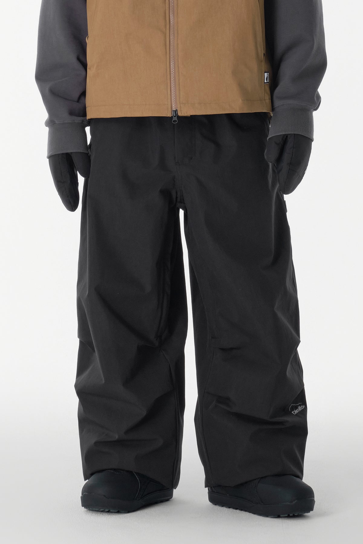 [INVITED] CARPENTER WIDE PANTS (WIDE FIT LV.1) FADE BLACK