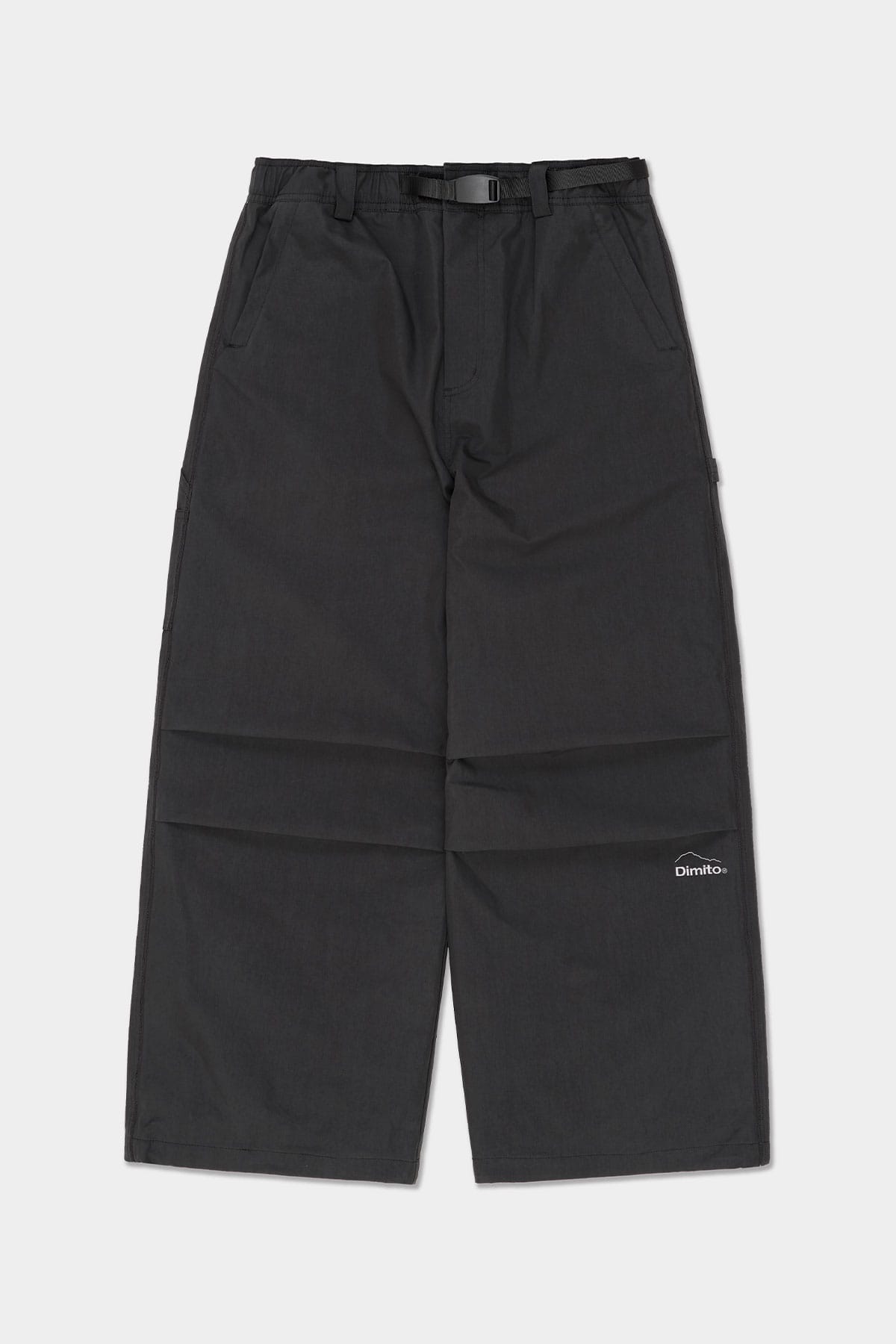 [INVITED] CARPENTER WIDE PANTS (WIDE FIT LV.1) FADE BLACK
