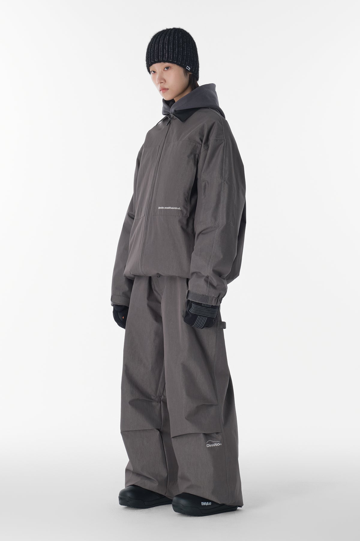 [INVITED] CARPENTER WIDE PANTS (WIDE FIT LV.1) FADE GREY