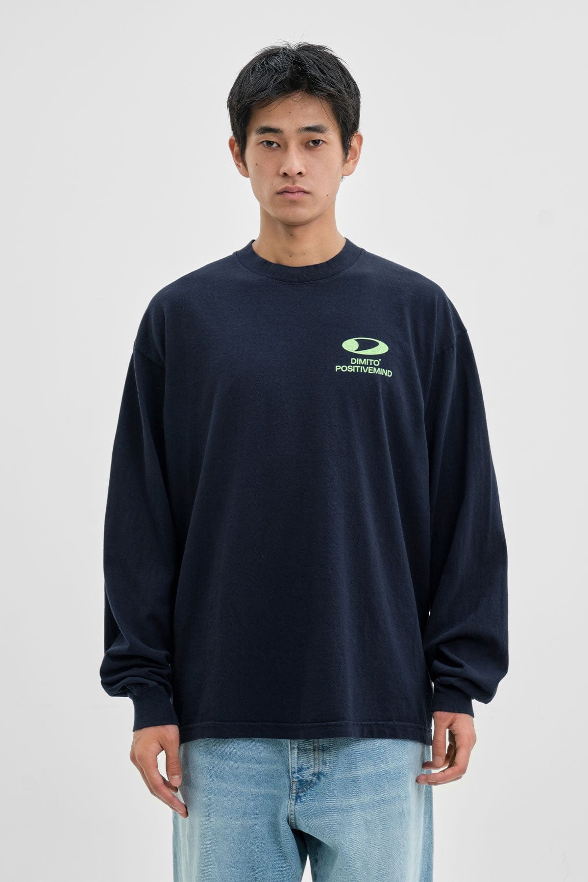 VERT CIRCLE LOGO LSV GD 6.5OZ TEE NAVY