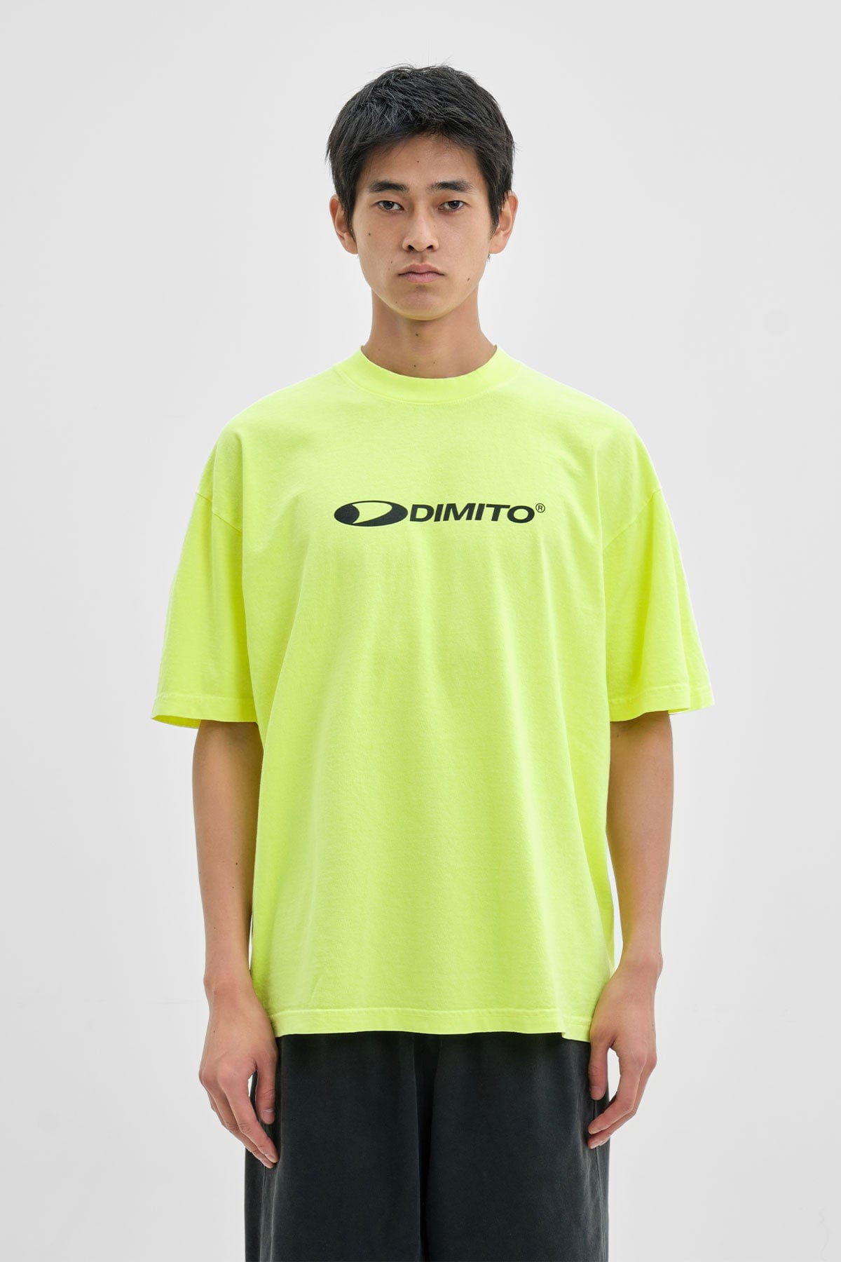 [INVITED] CIRCLE LOGO SSV GD 6.5OZ TEE NEON YELLOW