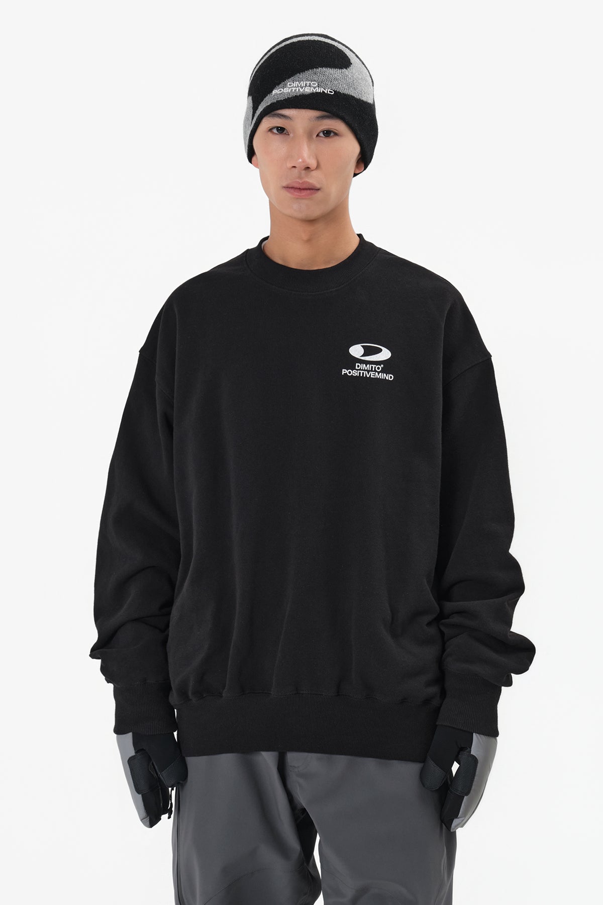 VERT CIRCLE LOGO SWEATSHIRT BLACK