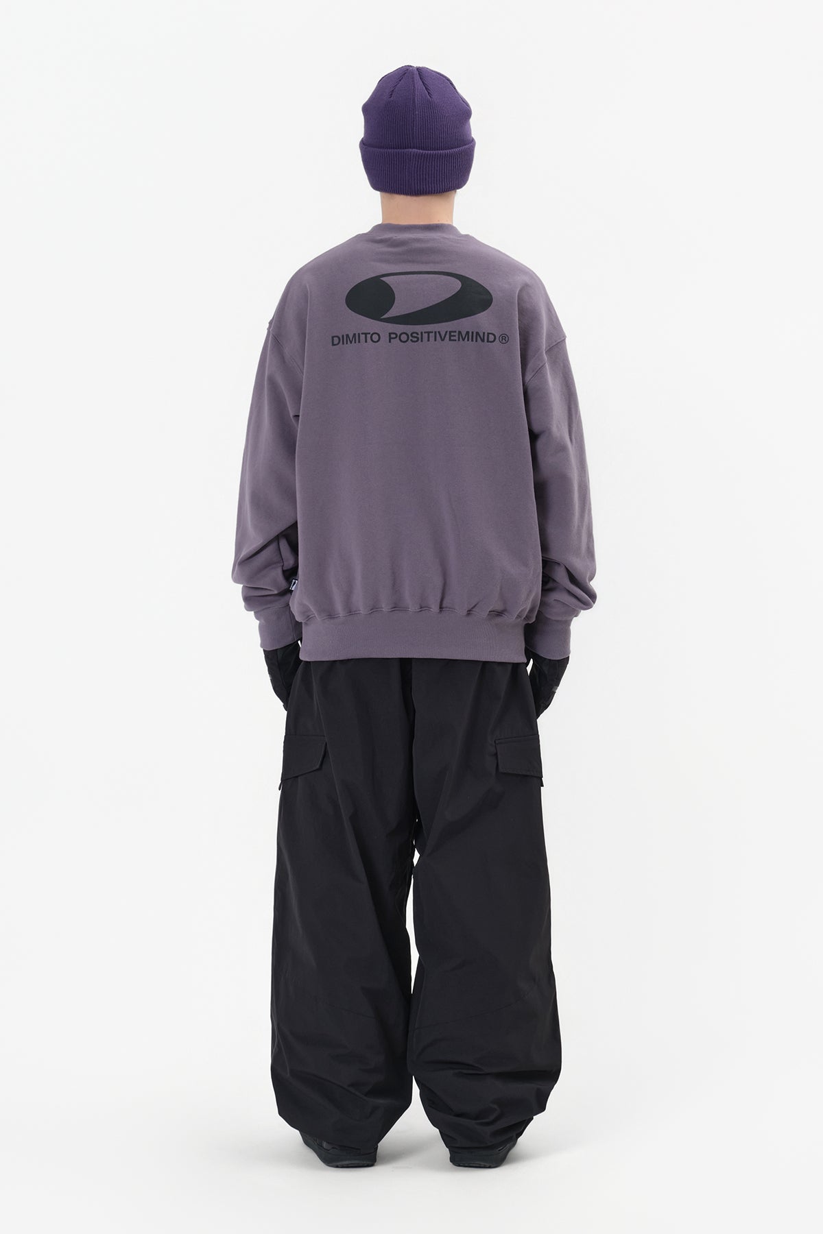 [INVITED] CIRCLE LOGO SWEATSHIRT PURPLE ASH