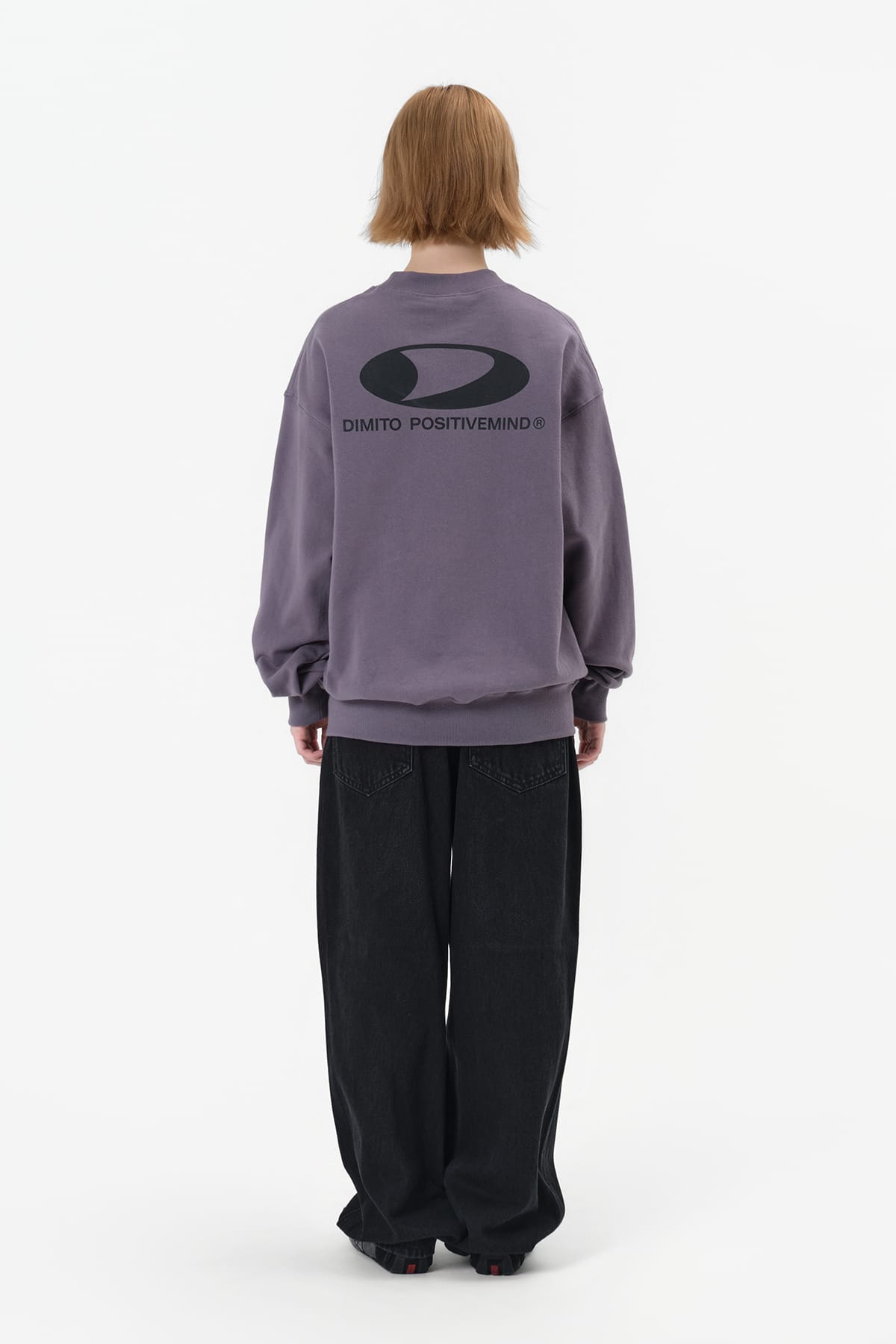 [INVITED] CIRCLE LOGO SWEATSHIRT PURPLE ASH