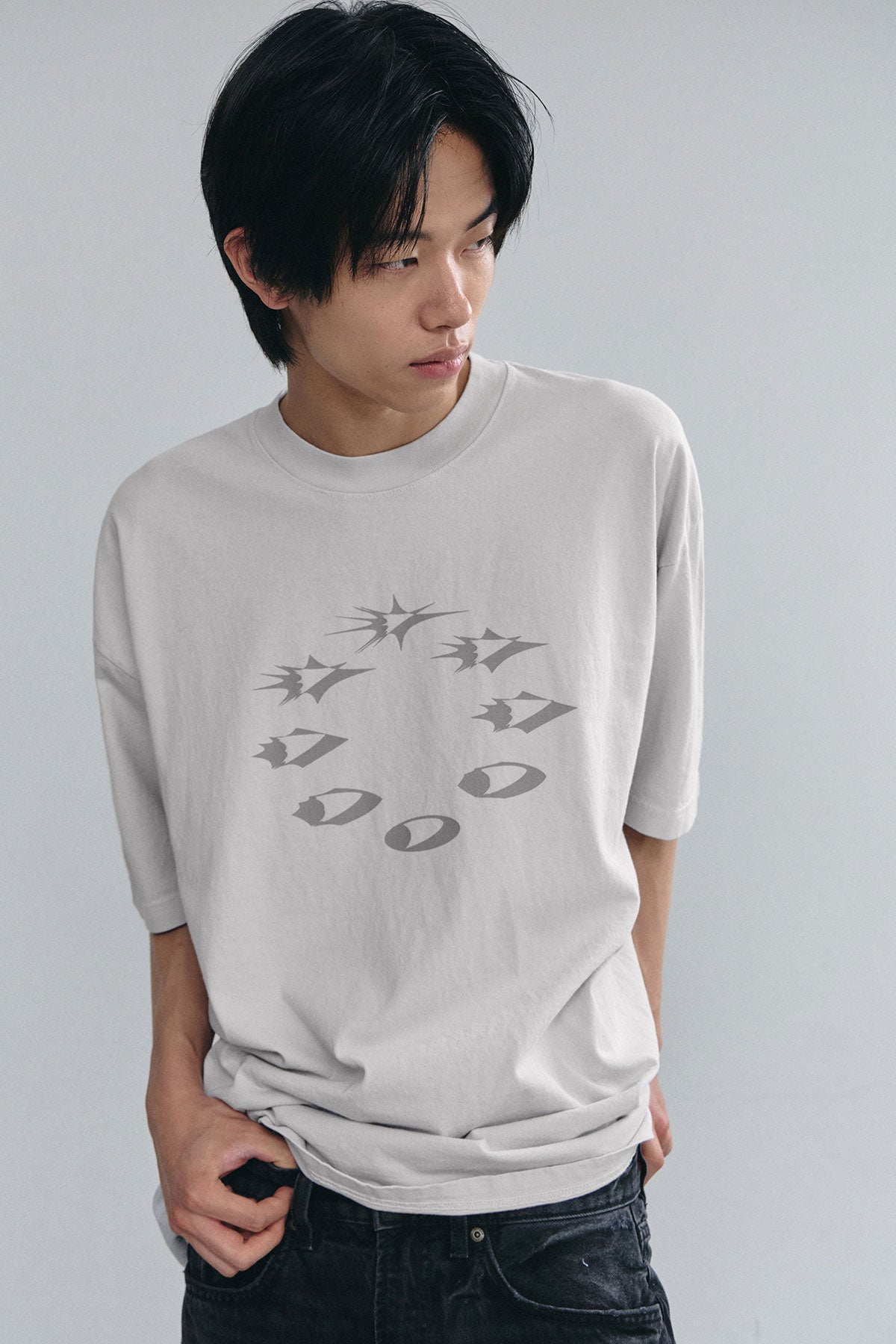 VERT D-AXIS CYCLE SSV GD 6.5OZ TEE LIGHT GREY (Available on 26.05.07)