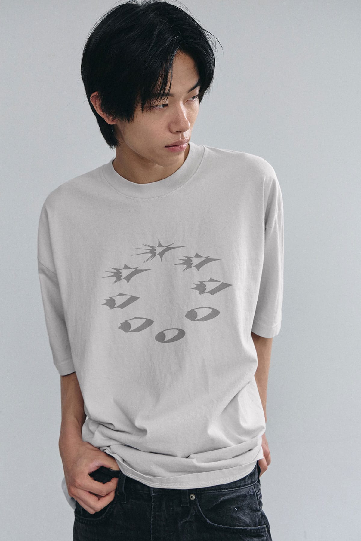 VERT D-AXIS CYCLE SSV GD 6.5OZ TEE LIGHT GREY (Available on 26.05.07)