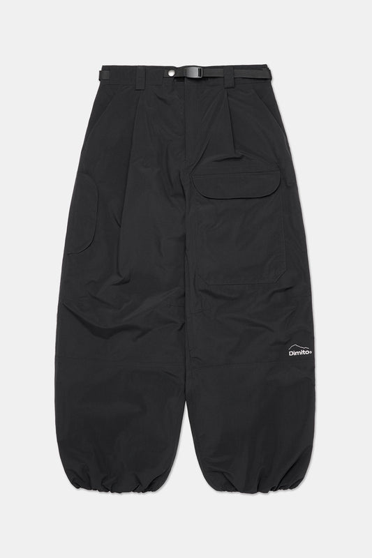 VERT DECK WIDE BANDED PANTS (WIDE FIT LV.2) BLACK