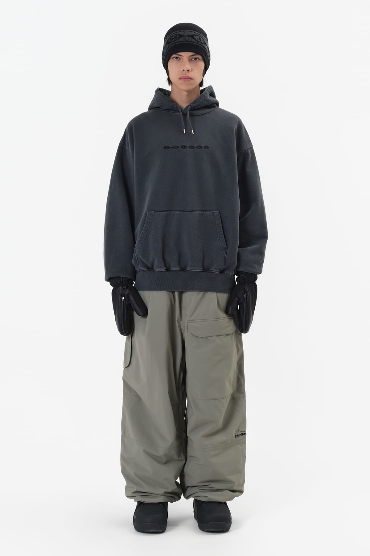 [INVITED] DECK WIDE BANDED PANTS (WIDE FIT LV.2) SLATE SAGE