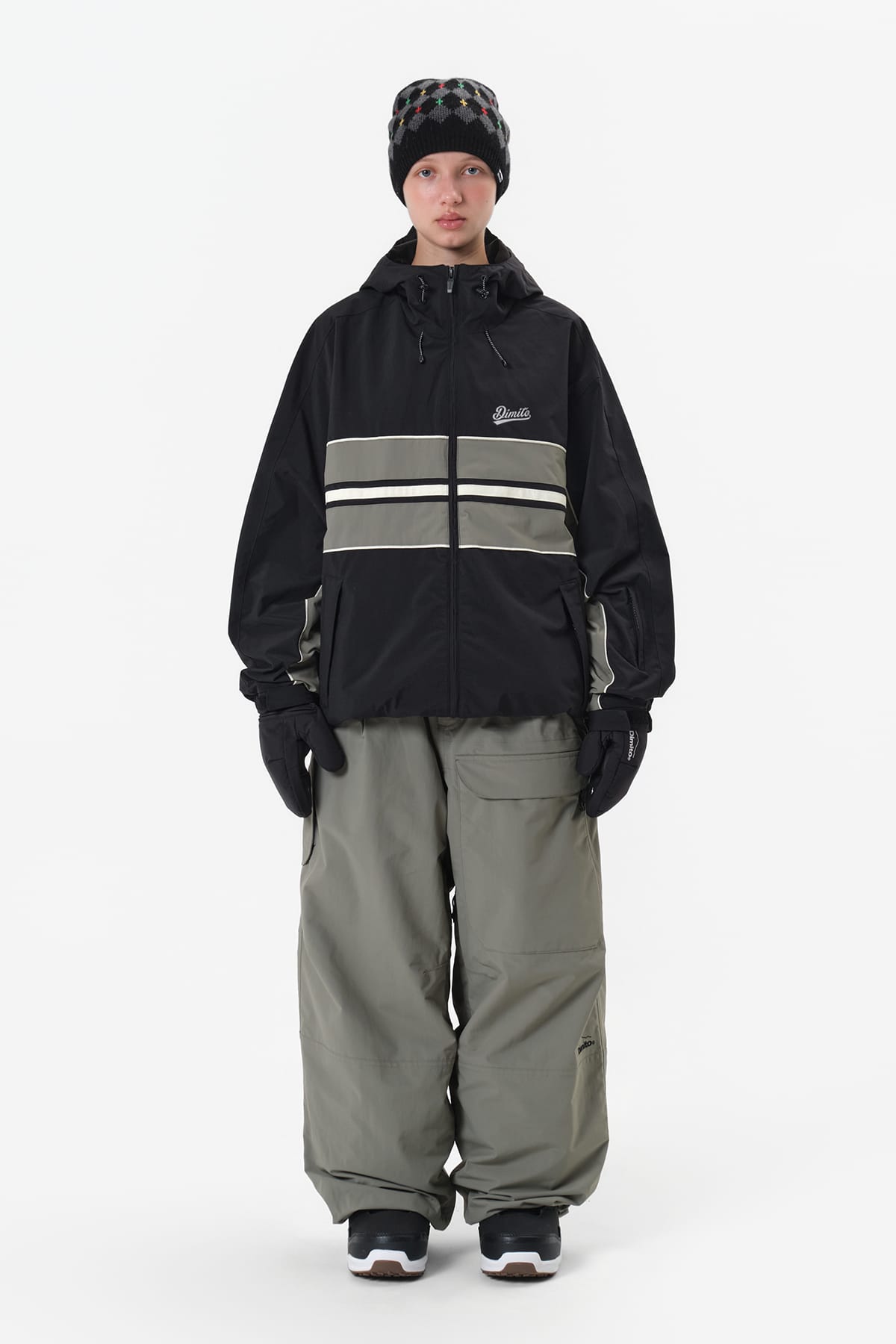 [INVITED] DECK WIDE BANDED PANTS (WIDE FIT LV.2) SLATE SAGE