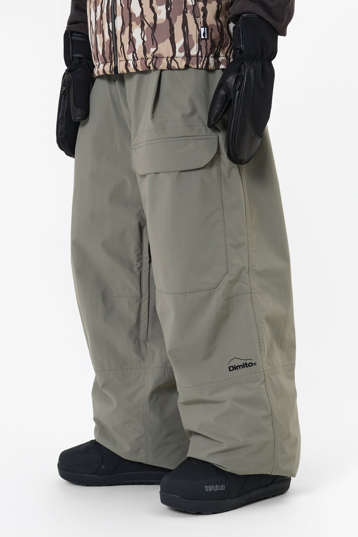 [INVITED] DECK WIDE BANDED PANTS (WIDE FIT LV.2) SLATE SAGE
