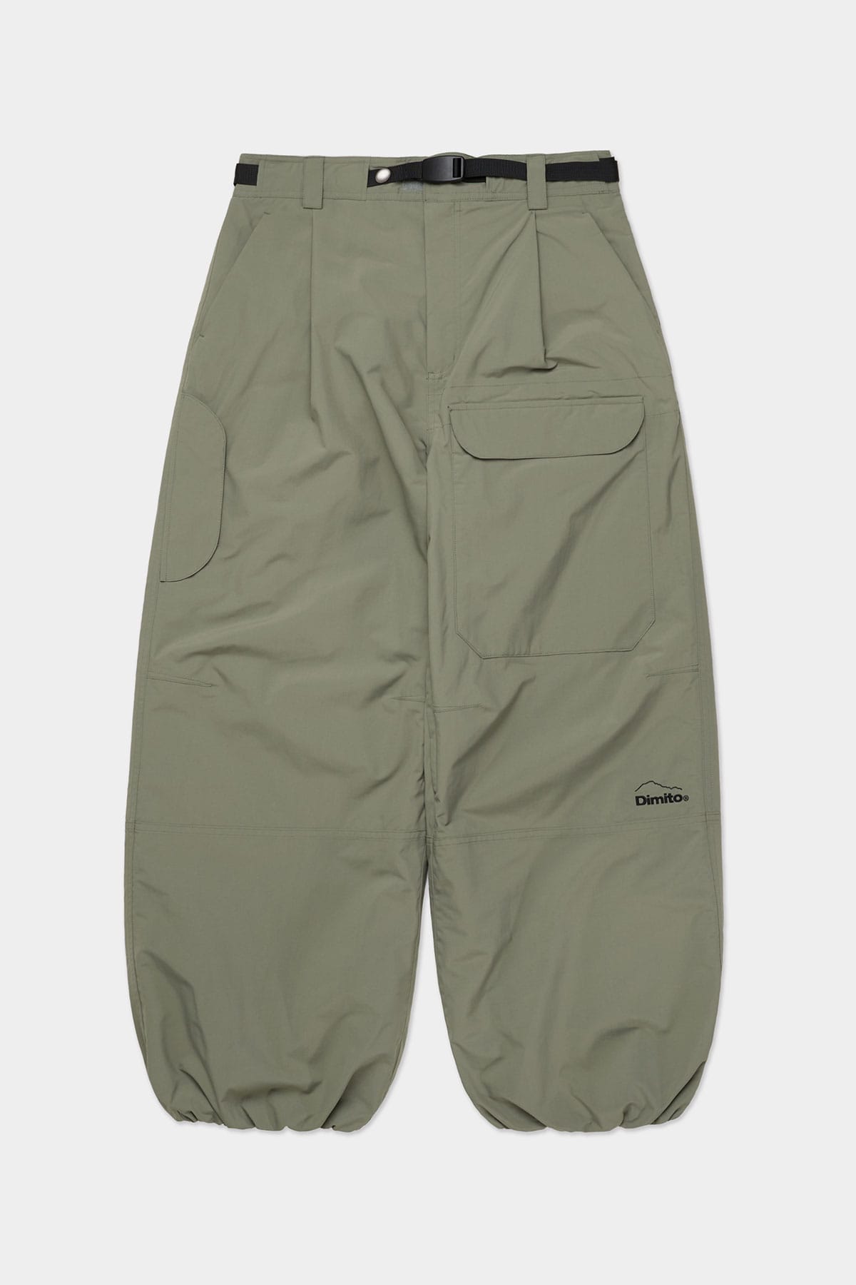 [INVITED] DECK WIDE BANDED PANTS (WIDE FIT LV.2) SLATE SAGE