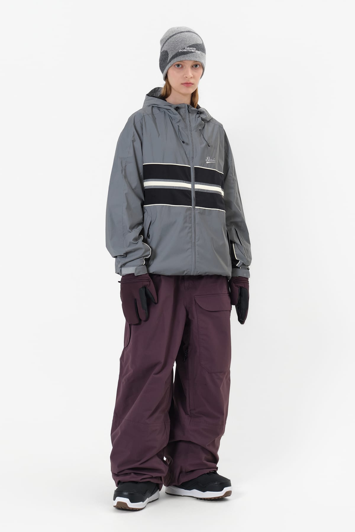 [INVITED] DECK WIDE BANDED PANTS (WIDE FIT LV.2) WINE