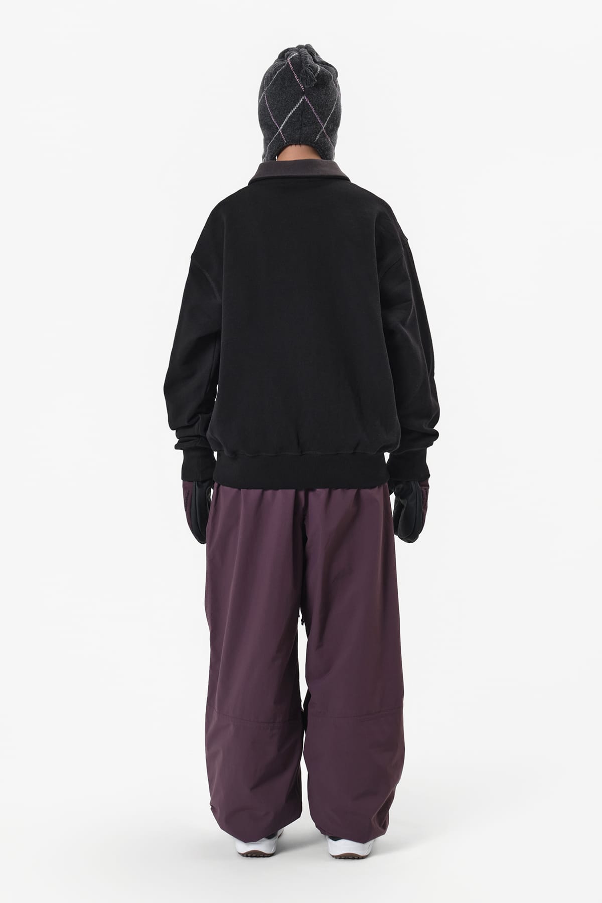 [INVITED] DECK WIDE BANDED PANTS (WIDE FIT LV.2) WINE