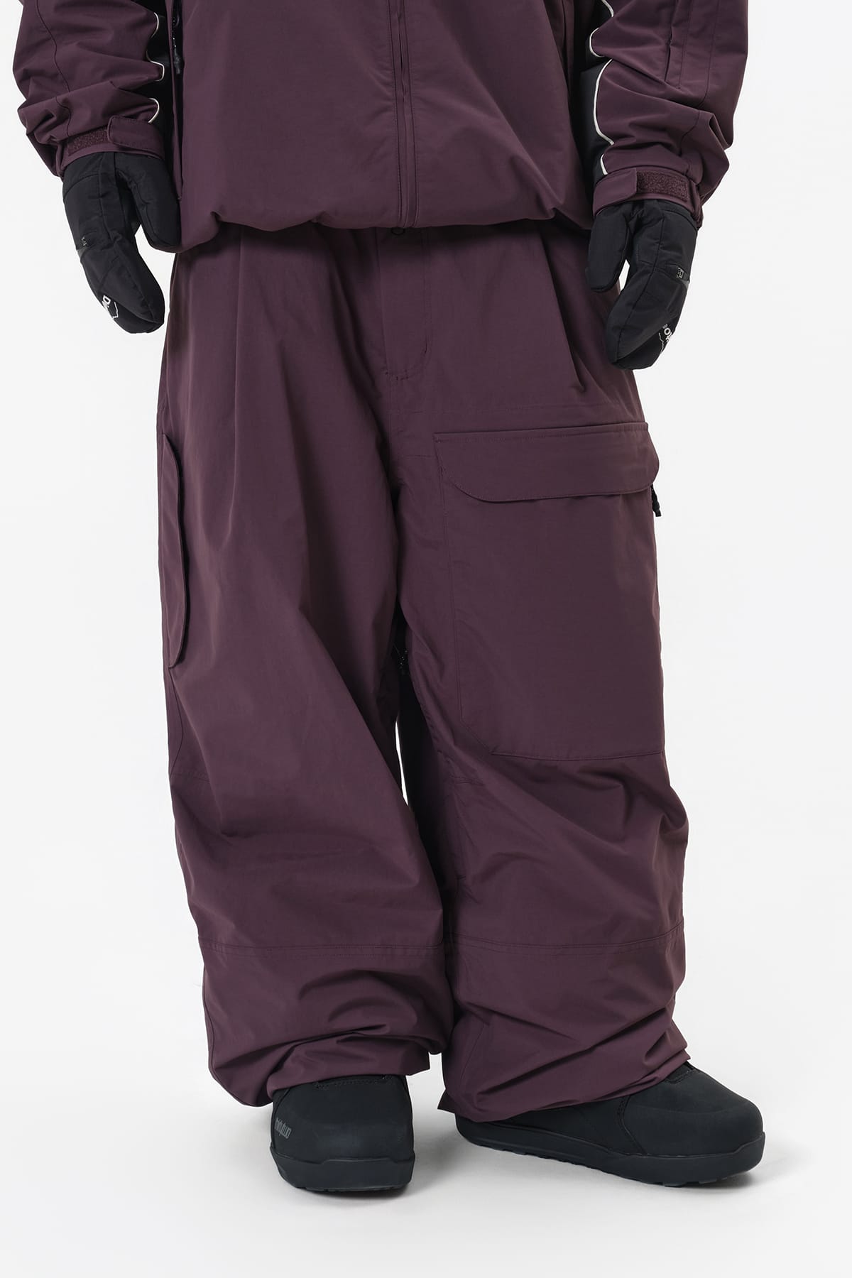 [INVITED] DECK WIDE BANDED PANTS (WIDE FIT LV.2) WINE
