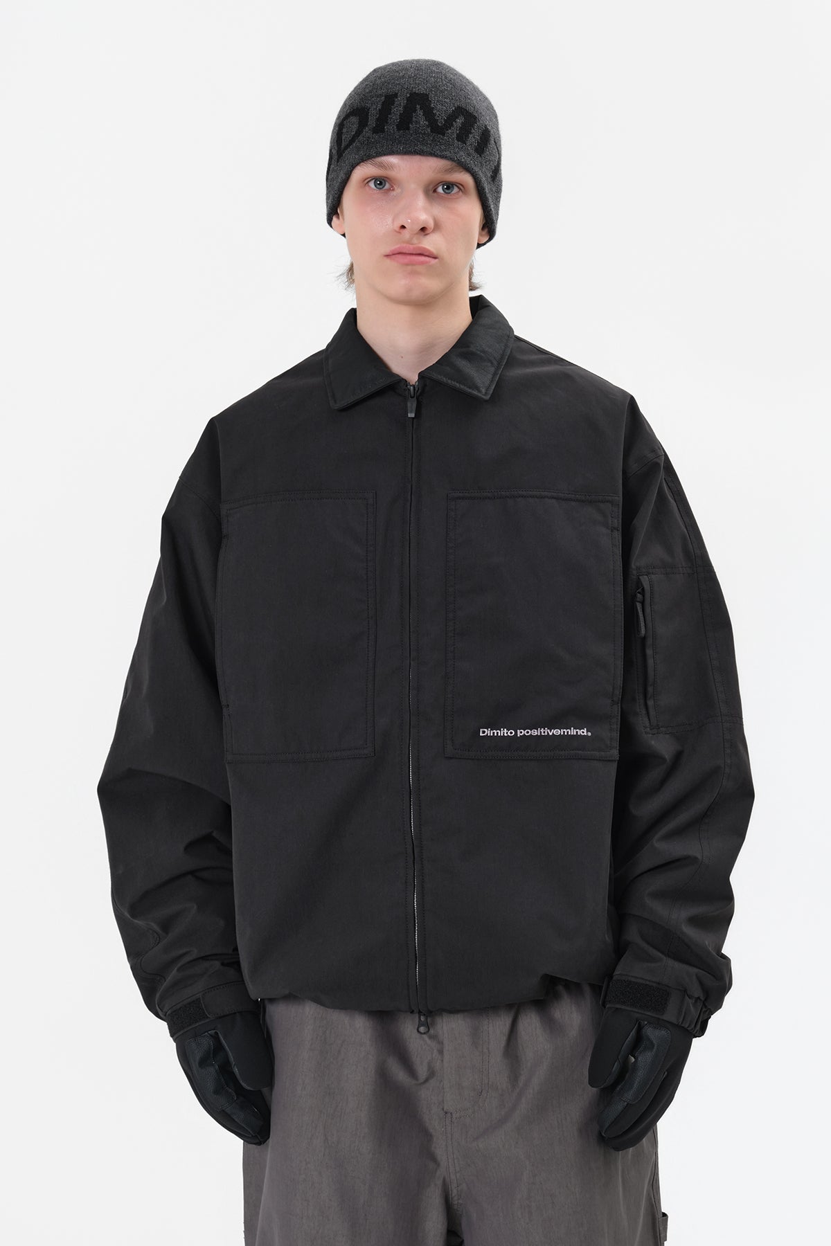 VERT DETROIT JACKET FADE BLACK