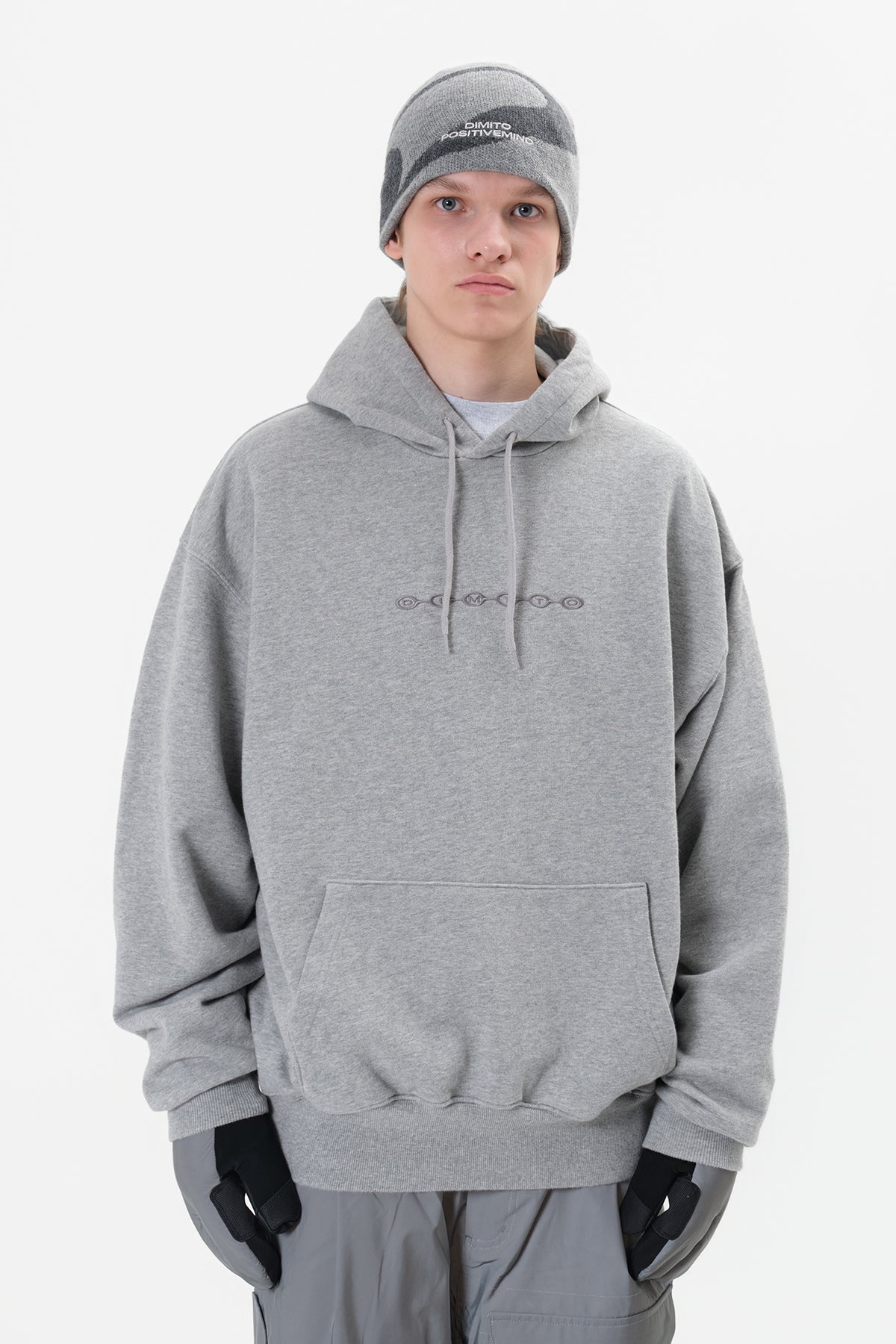 VERT DIVISION LOGO GD HOODIE ASH