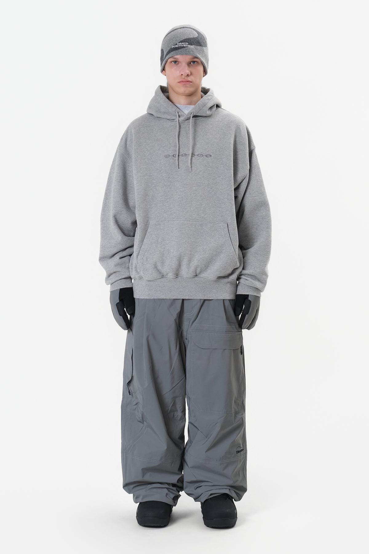 VERT DIVISION LOGO GD HOODIE ASH