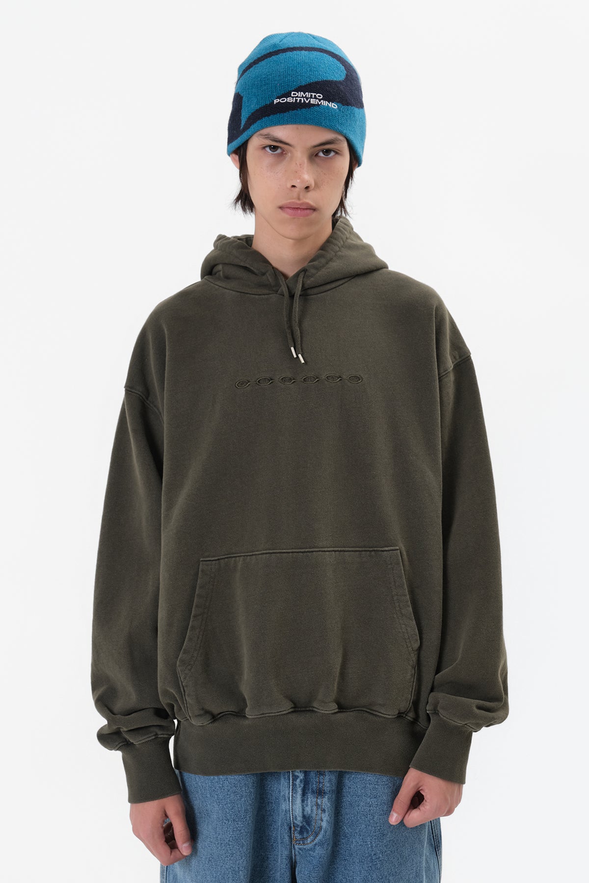 VERT DIVISION LOGO GD HOODIE OLIVE KHAKI