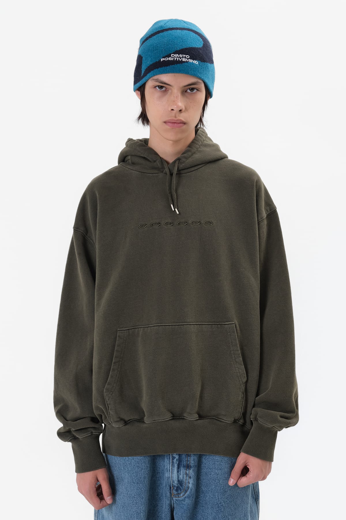 [INVITED] DIVISION LOGO GD HOODIE OLIVE KHAKI