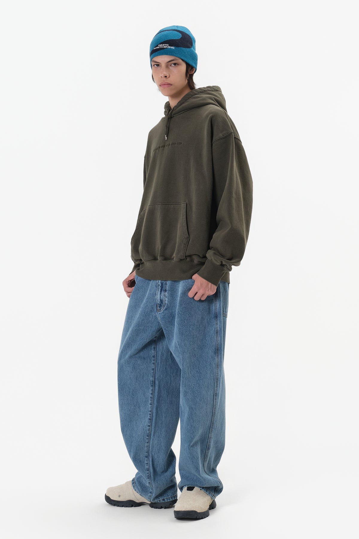 [INVITED] DIVISION LOGO GD HOODIE OLIVE KHAKI