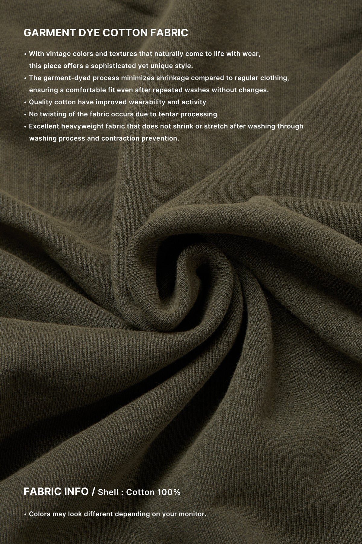 VERT DIVISION LOGO GD HOODIE OLIVE KHAKI