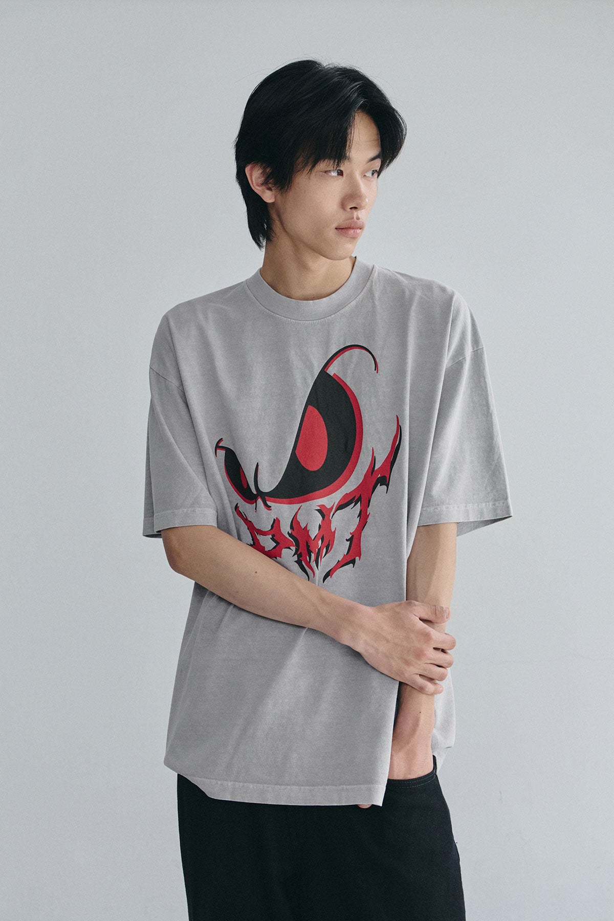 VERT DMT EVIL MASK SSV GD 6.5OZ TEE DARK SILVER (Available on 26.05.07)