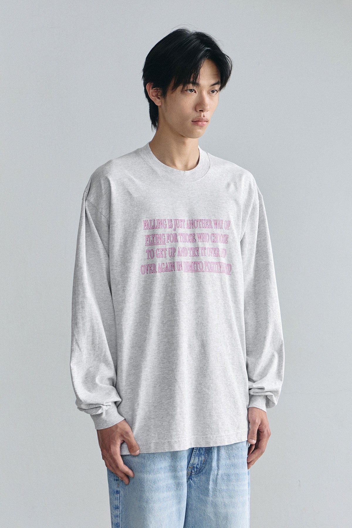 VERT DMT FLOW LSV GD 6.5OZ TEE ASH (Available on 26.05.07)