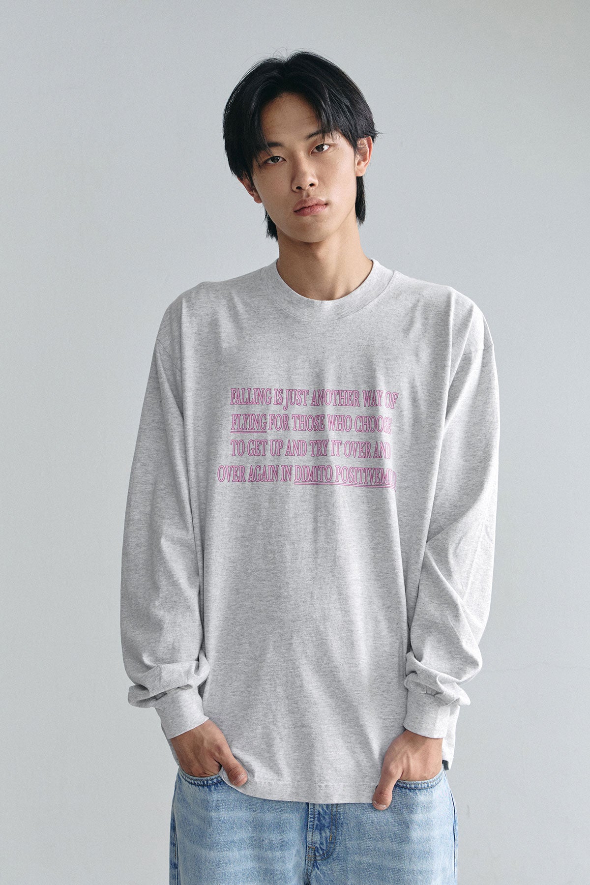 VERT DMT FLOW LSV GD 6.5OZ TEE ASH (Available on 26.05.07)