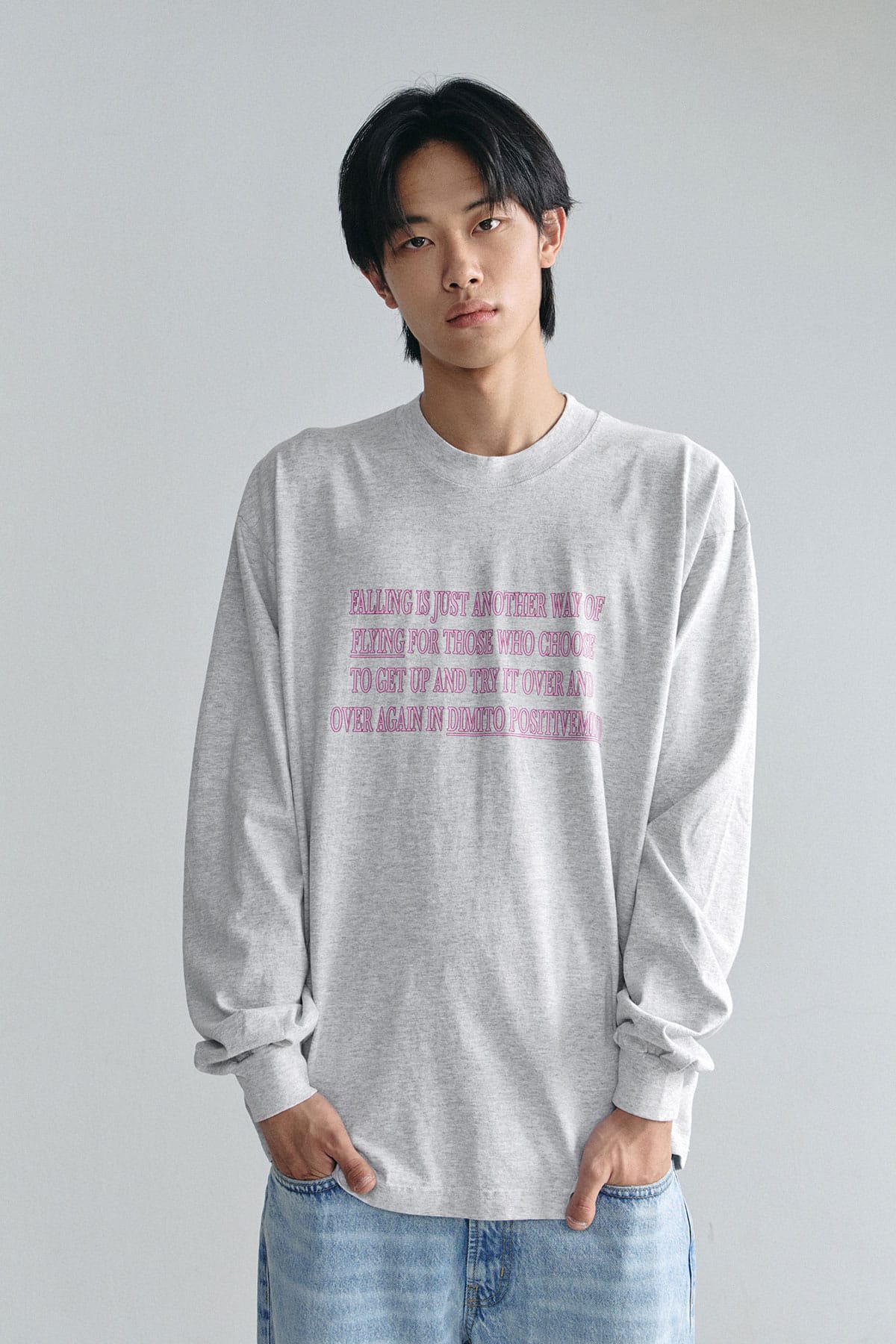 VERT DMT FLOW LSV GD 6.5OZ TEE ASH (Available on 26.05.07)