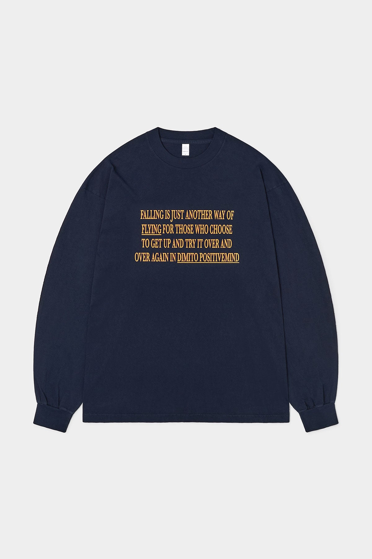 VERT DMT FLOW LSV GD 6.5OZ TEE NAVY (Available on 26.05.07)