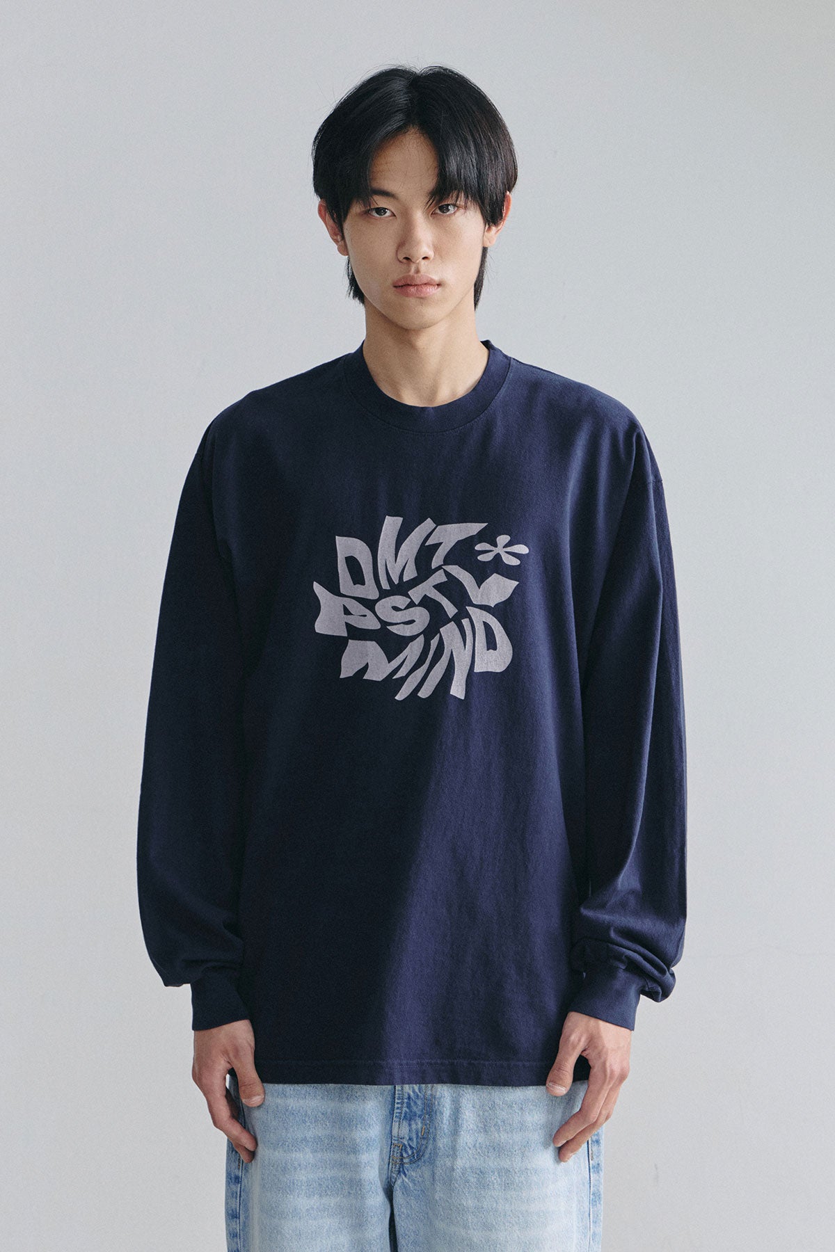 VERT DMT SPIRAL LSV GD 6.5OZ TEE NAVY (Available on 26.05.07)