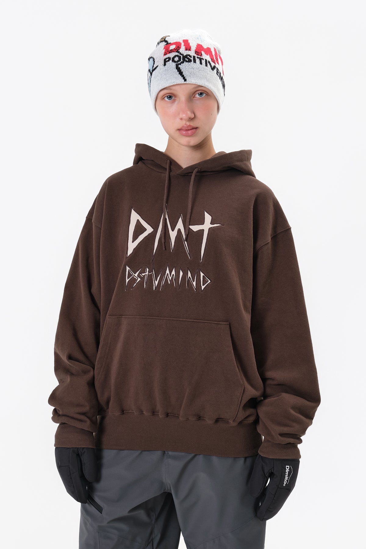 VERT DMT TEAM HOODIE BROWN
