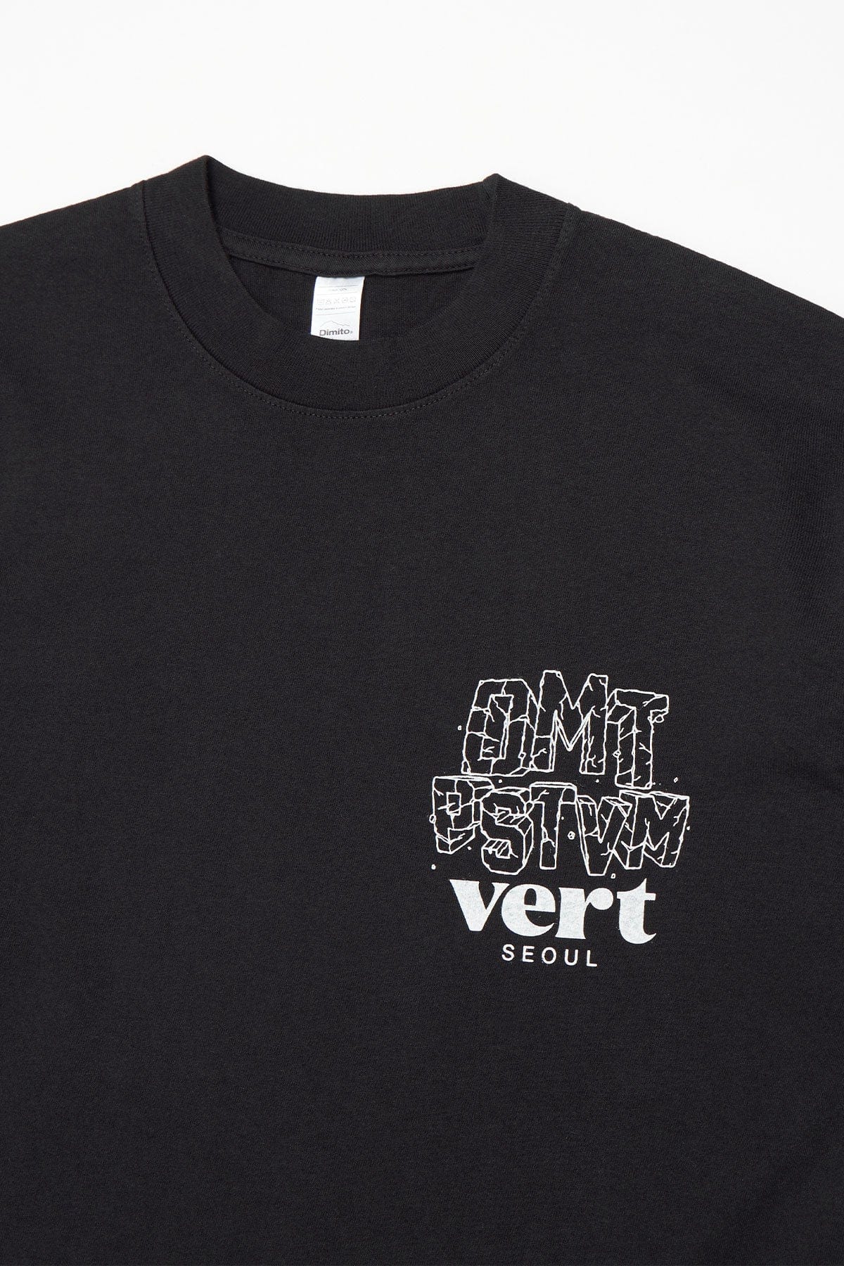 [INVITED] DMT VERT SEOUL SSV GD 6.5OZ TEE BLACK