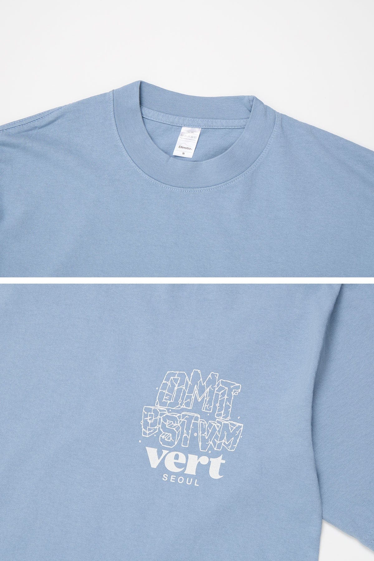 [INVITED] DMT VERT SEOUL SSV GD 6.5OZ TEE CLEAR BLUE