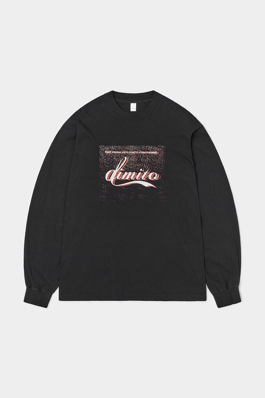 VERT DMT VINTAGE SCRIPT LSV GD 6.5OZ TEE BLACK (Available on 26.05.07)