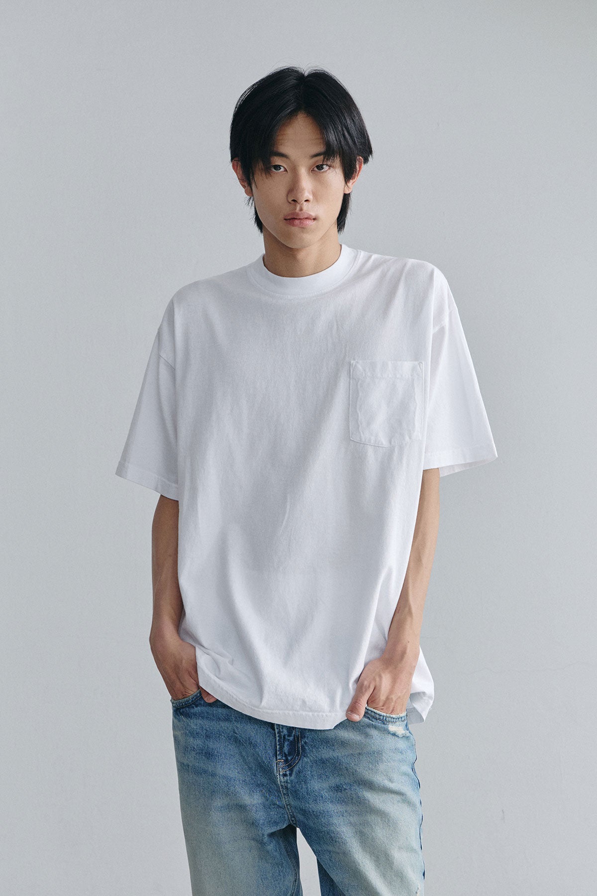 VERT DMTP POCKET SSV GD 6.5OZ TEE WHITE (Available on 26.05.07)