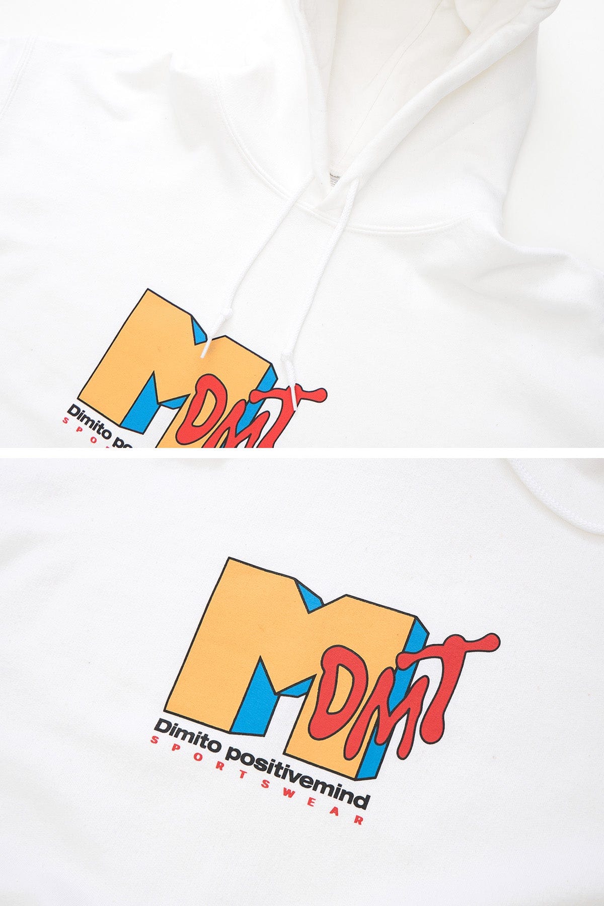 [INVITED] DMTV HOODIE WHITE