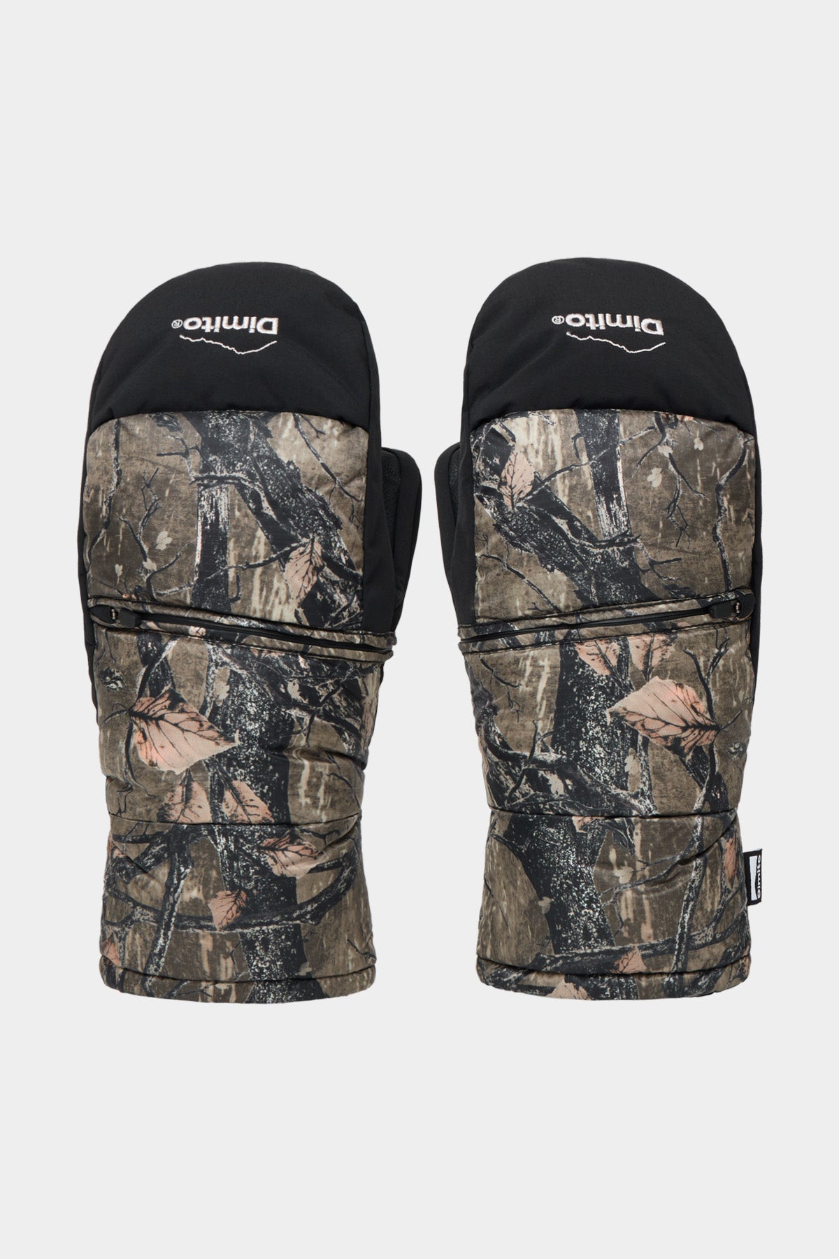 VERT EASY OPEN DOWN MITTEN BROWN TREE