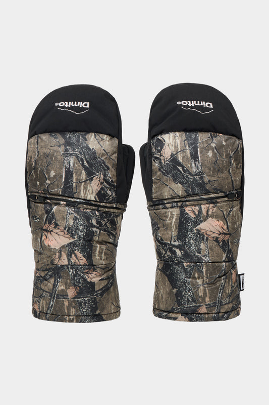 VERT EASY OPEN DOWN MITTEN BROWN TREE