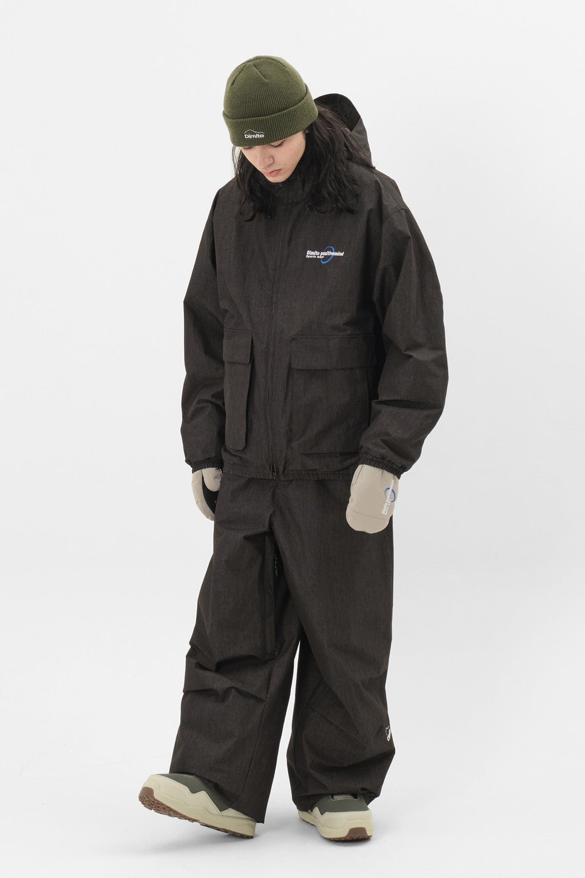 VERT FADE BIG PANTS FADE BLACK (Wide Fit)