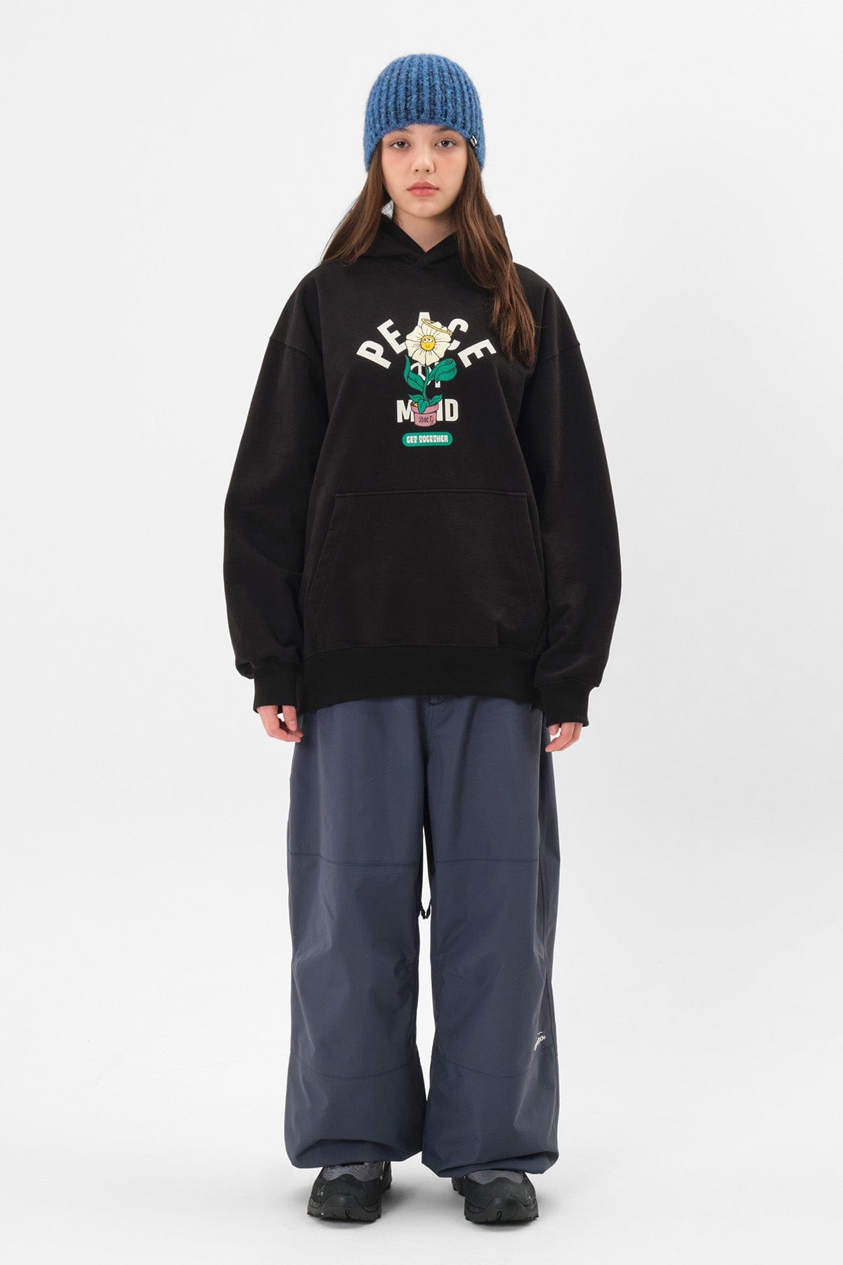 [INVITED] FLOWER HOODIE BLACK