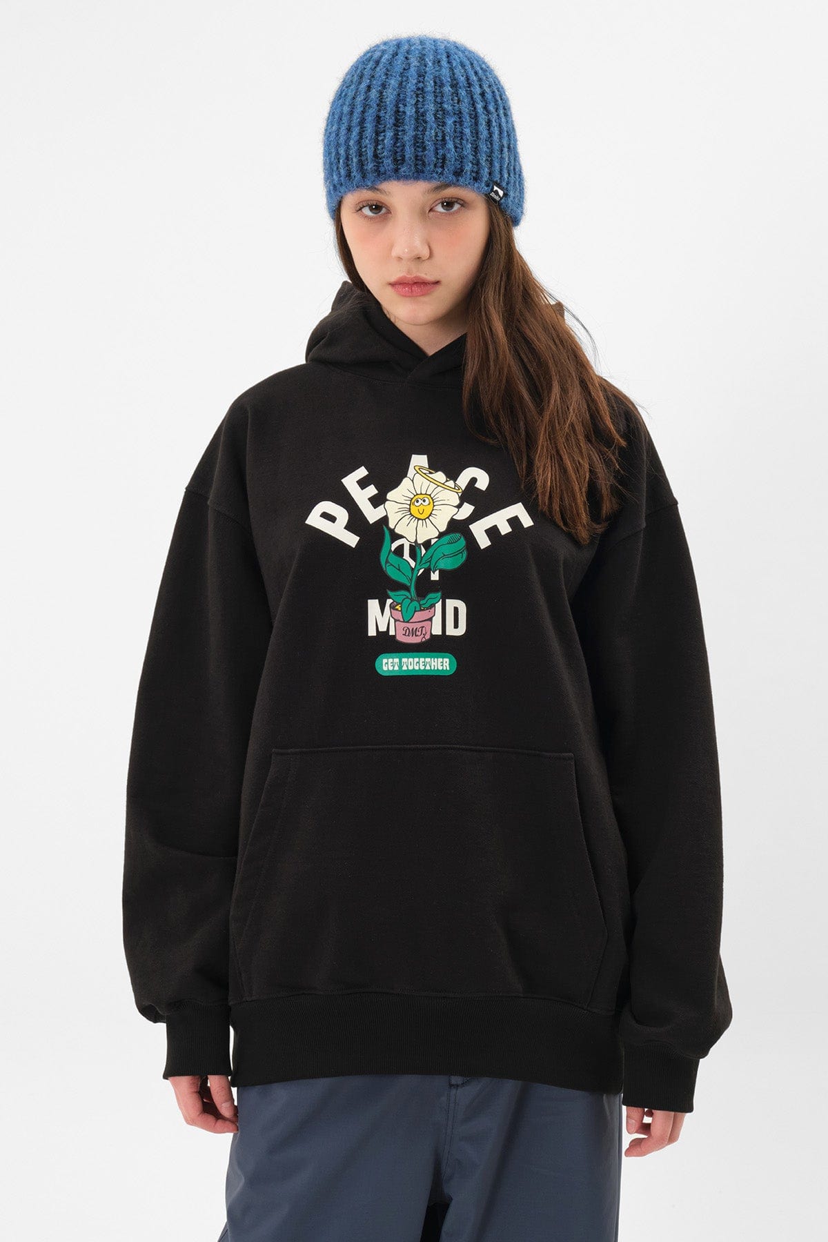 [INVITED] FLOWER HOODIE BLACK