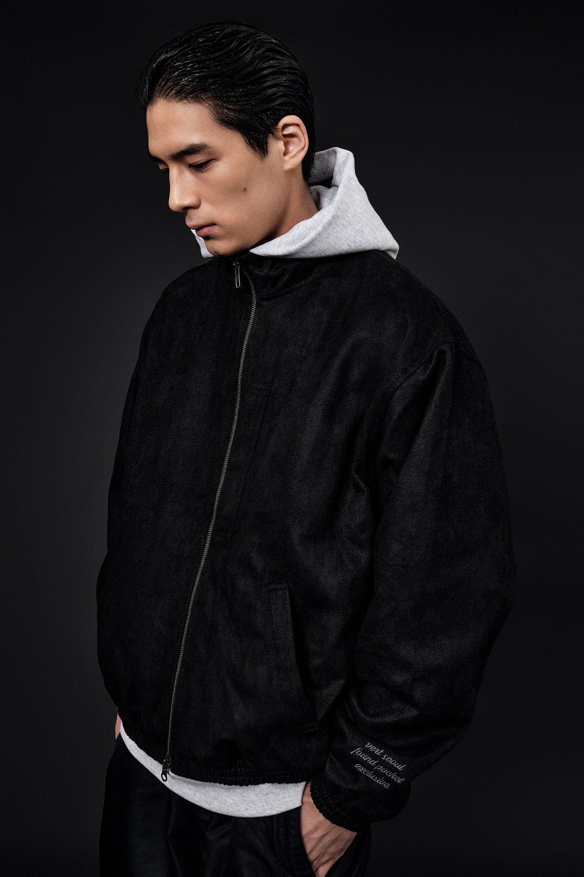 [INVITED] FOUND STONE JACKET BLACK