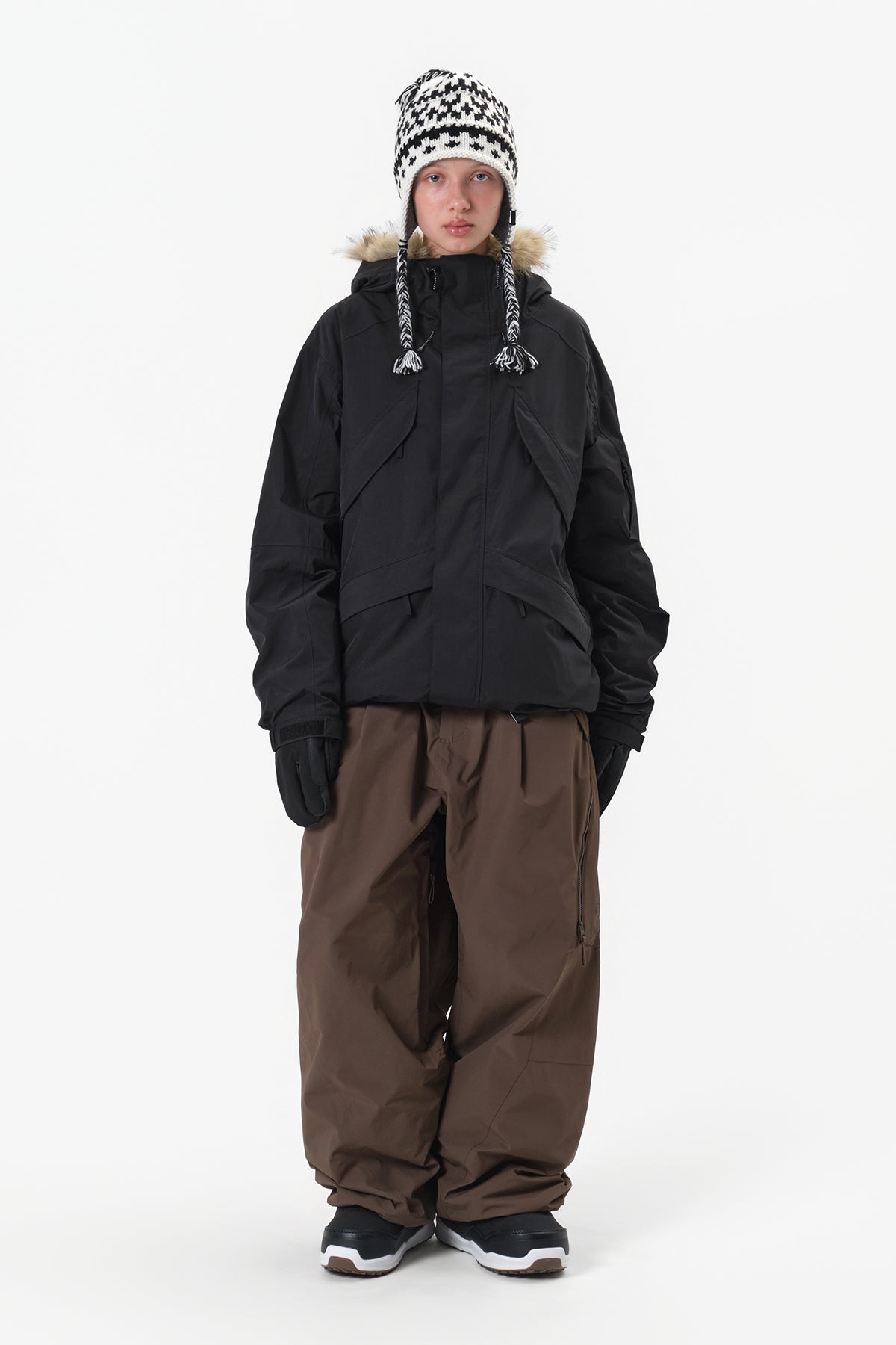 VERT GIANT CARGO PANTS (WIDE FIT LV.2) BROWN