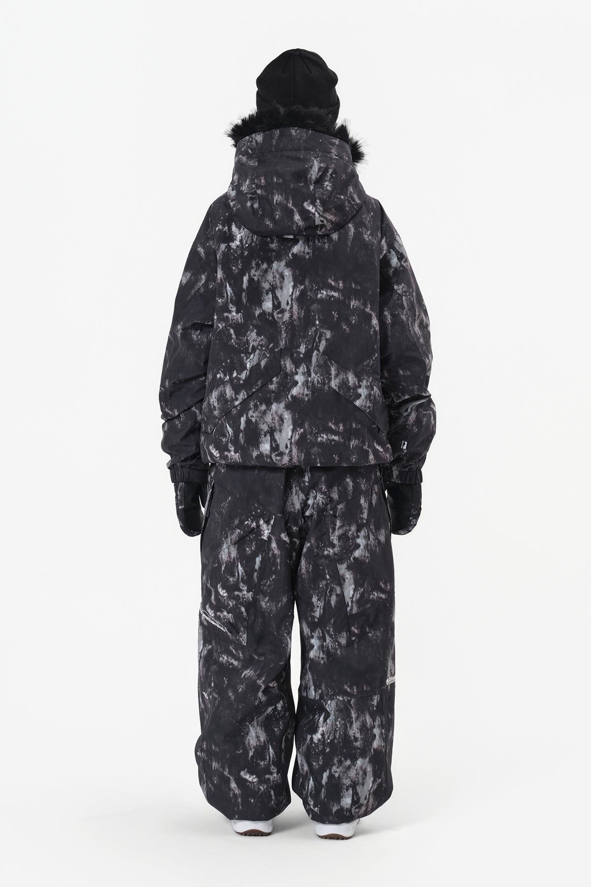 VERT GIANT CARGO PANTS (WIDE FIT LV.2) MARBLE BLACK