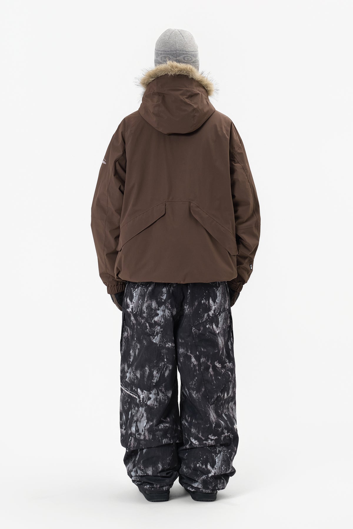 VERT GIANT CARGO PANTS (WIDE FIT LV.2) MARBLE BLACK