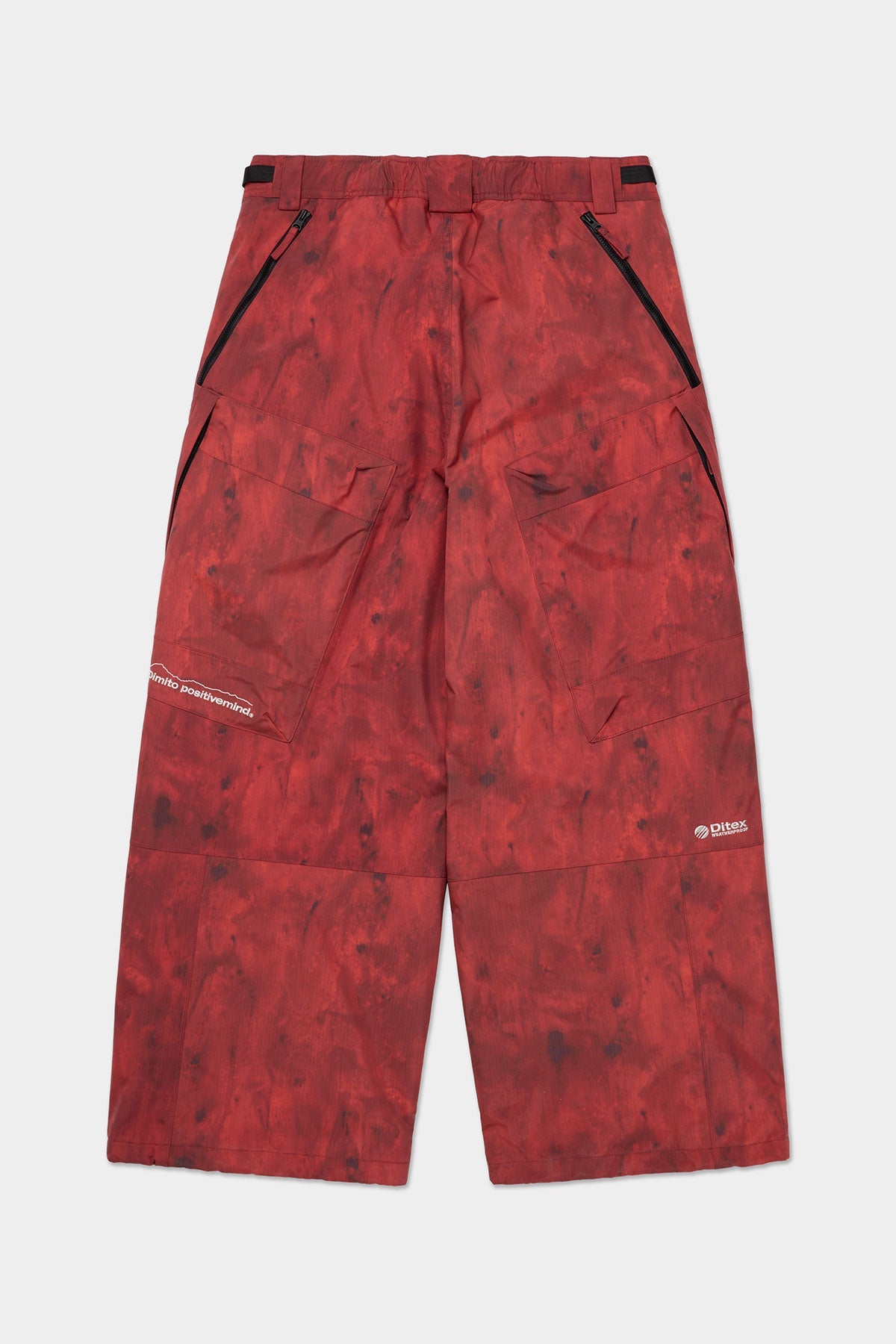 [INVITED] GIANT CARGO PANTS (WIDE FIT LV.2) MARBLE RED