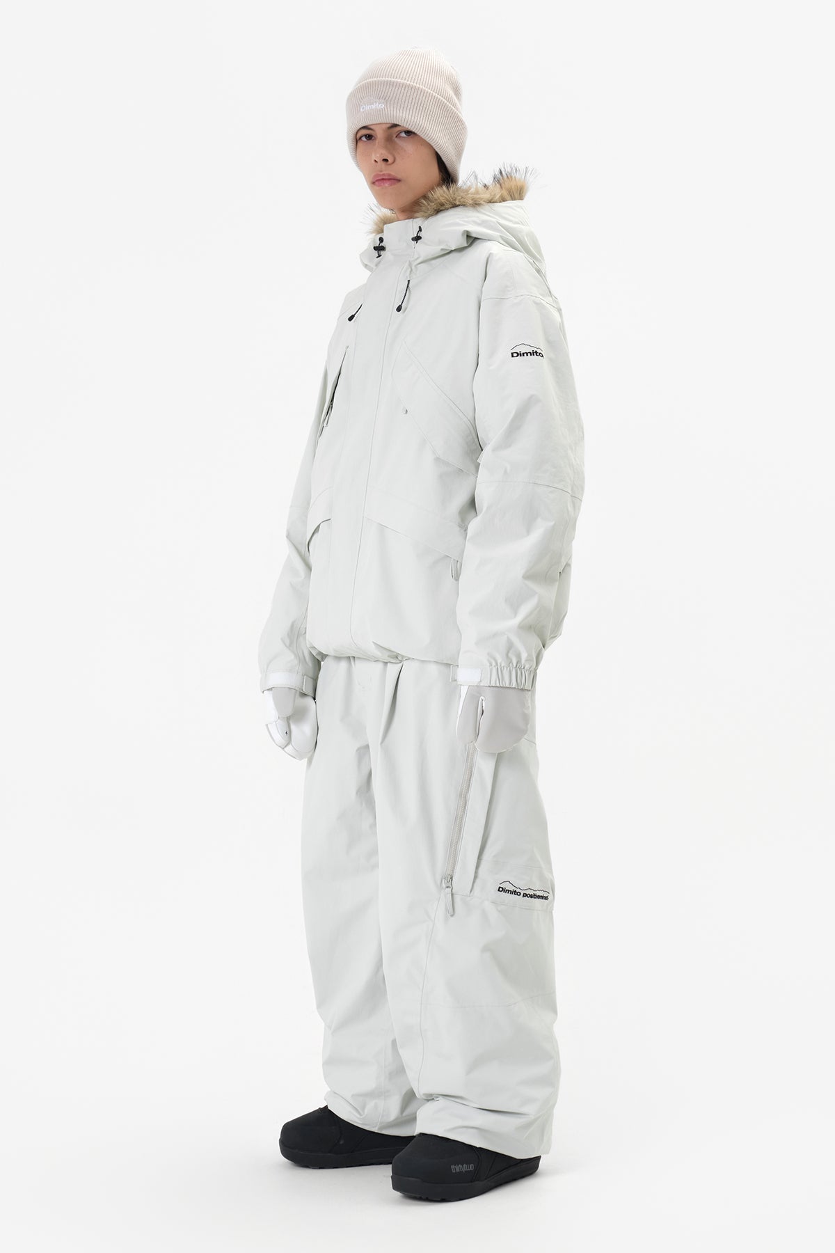 VERT GIANT CARGO PANTS (WIDE FIT LV.2) OFF WHITE