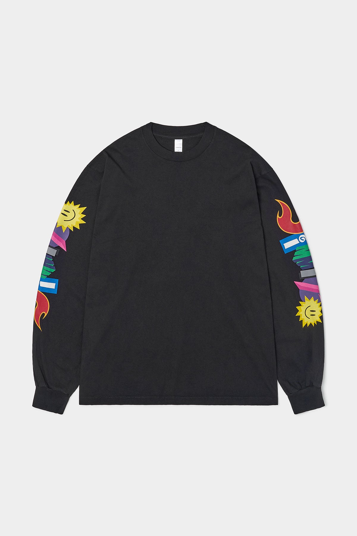 VERT GRAPHIC COMBO LSV GD 6.5OZ TEE BLACK (Available on 26.05.07)